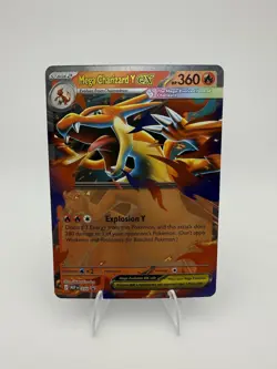 Pokemon TCG Mega Charizard Y ex 030 Mega Evolution Black Star Promo F - Image 1