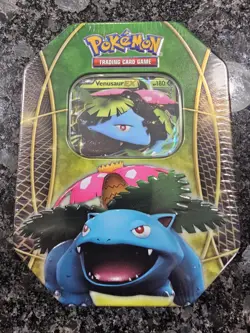 Pokemon 2014 Venusaur EX Power Trio Tin Factory Sealed NO TEARS TRUE 2014! - Image 1