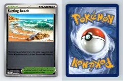 Surfing Beach #129/132 Mega Evolution Reverse Holo Uncommon Pokemon 2025 TCG - Image 1