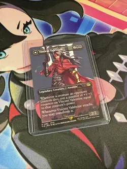 1x Vincent Valentine, Borderless Art, Final Fantasy, MTG NM - Image 2