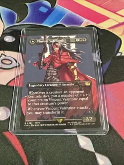 1x Vincent Valentine, Borderless Art, Final Fantasy, MTG NM - Image 4