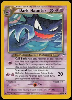 Dark Haunter #36 Neo Destiny Pokemon Card - Image 1