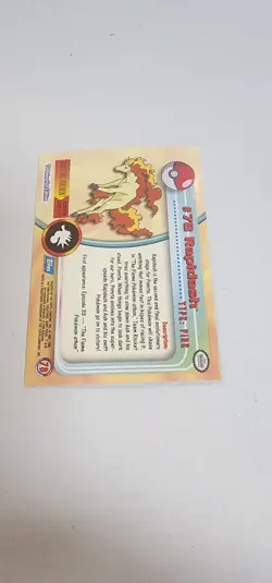 Rapidash #78 Topps Pokemon Card - Foil - Blue Logo - Image 3