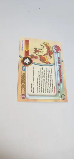 Rapidash #78 Topps Pokemon Card - Foil - Blue Logo - Image 4
