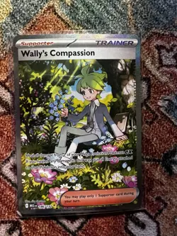 Wally's Compassion #186/132 Mega Evolution Mint Pokemon Card - Image 1