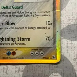 Rayquaza 13/113 EX Delta Species Pokemon Card Reverse Holo Rare Stamped HP - Image 5
