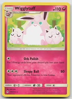 Wigglytuff 135/214 SM - Unbroken Bonds Rare Pokemon TCG Card - Image 1