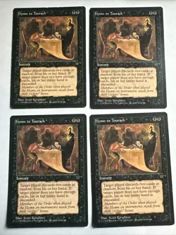 Hymn To Tourach X4 Fallen Empires LP Condition See Pics Front/back - Image 1