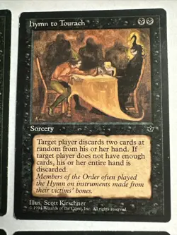 Hymn To Tourach X4 Fallen Empires LP Condition See Pics Front/back - Image 3