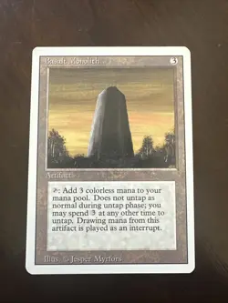 Basalt Monolith Revised MTG LP Artifact EDH Commander Vintage Legacy Colorless - Image 1