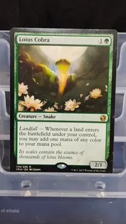 Magic: The Gathering Lotus Cobra Rare Green Creature Regular Iconic Masters - Image 1