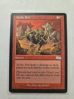 Acidic Soil - Urza's Saga - LP - Uncommon - Sorcery - MTG Magic - Image 1