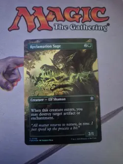 MTG - Reclamation Sage (Borderless Foil) - Foundations - Near Mint - Image 1