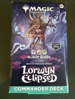 MtG Magic Lorwyn Eclipsed Blight Curse Commander Deck MISB NEW - Image 1
