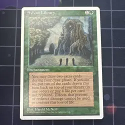 Sylvan Library MTG Core Set 4th Edition Regular - Image 1