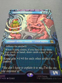 Krang, Master Mind (Showcase) FOIL - NM - Teenage Mutant Ninja Turtles MTG 230 - Image 3