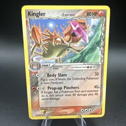 Kingler (Delta Species) 22/100 Rare Crystal Guardians Pokemon Card Non Holo - Image 1