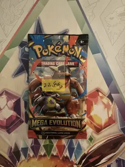 (HEAVY) 22.46g Pokemon TCG Mega Evolution Booster Pack (SEALED)✅ - Image 2