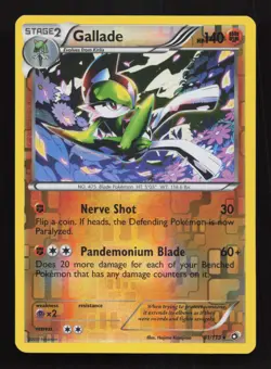Gallade 81/113 Legendary Treasures Reverse Holo Pokemon Card NM - Image 1
