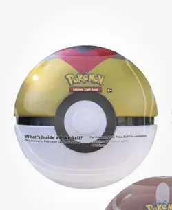 Pokemon TCG Level PokeBall Tin Pack J21 Ball Factory Sealed RARE 3 Booster - Image 1