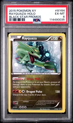 2015 POKEMON XY BLACK STAR PROMO RAYQUAZA #XY64 HOLO PSA 6 EX #114490035 - Image 1