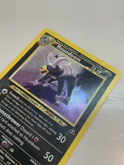 Houndoom 4/75 Holo Pokemon Neo Discovery WOTC Vintage Unlimited LP/MP - Image 3