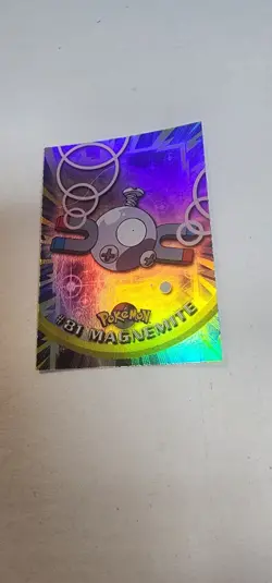 2000 Topps Pokemon Foil Magnemite #81 Blue Logo TV Animation Series 2 - Image 1