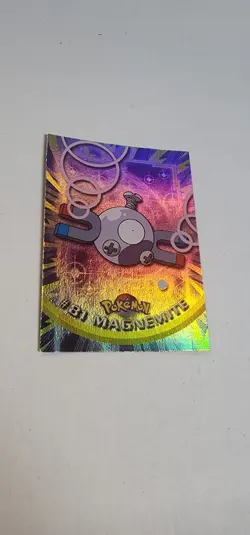 2000 Topps Pokemon Foil Magnemite #81 Blue Logo TV Animation Series 2 - Image 2