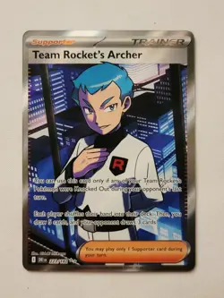 Team Rocket's Archer 223/182 Sv10: Destined Rivals Holo Pokemon NM - Image 1
