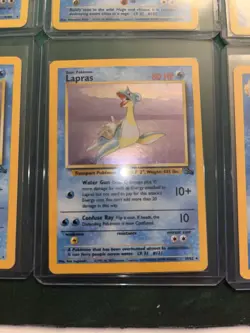 Pokemon TCG Holo Water Lot Lapras, Gyarados, Poliwrath, Dark Blastoise - Image 3