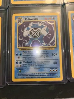 Pokemon TCG Holo Water Lot Lapras, Gyarados, Poliwrath, Dark Blastoise - Image 5