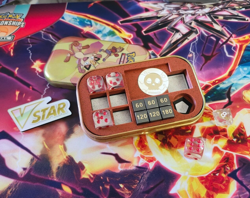 Pokemon Mini Tin Insert for Dice and Damage Counters. 3D-Printed Poke Ball style - Image 2