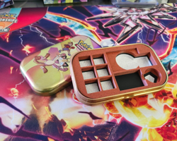 Pokemon Mini Tin Insert for Dice and Damage Counters. 3D-Printed Poke Ball style - Image 3