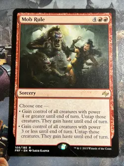 1x Mob Rule (109/189) Fate Reforged LP MTG Magic the Gathering x1 MKE - Image 1