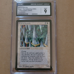Wall of Swords MTG Limited Edition Beta 1993 CGC 9.0 MINT Old School Magic NM - Image 1