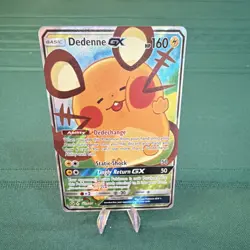 Pokemon Dedenne GX Alternate Art Full Art Promo Holo 195A/214 - Image 1