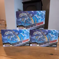 3 x Pokemon: Silver Tempest - Build & Battle Stadium - Sealed 36 booster packs - Image 1