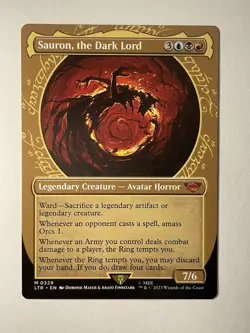 MTG Sauron, the Dark Lord *SHOWCASE* The Lord of the Rings 0329 NM - Image 1