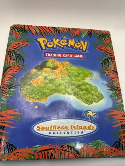 Pokemon SOUTHERN ISLANDS English BINDER ONLY *NO CARDS* WOTC 2001 - Image 1