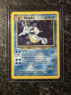 Pokemon Kingdra Unlimited Holo Rare TCG Card Neo Genesis - Image 1