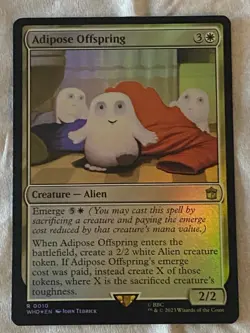 Magic the Gathering DOCTOR WHO ADIPOSE OFFSPRING FOIL Card #010 - Image 1