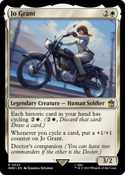 Jo Grant (23) FOIL Doctor Who PLD Creature Rare MAGIC GATHERING CARD ABUGames - Image 1