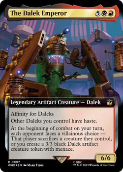 The Dalek Emperor (Extended Art Surge 997) FOIL Doctor Who PLD CARD ABUGames - Image 1