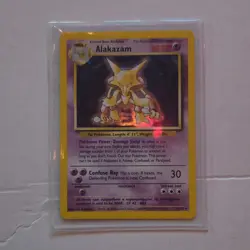 #1 Alakazam Holo Card 80 HP Wizards of the Coast English Base Set 1/102 - Image 1