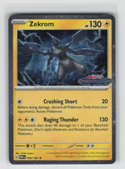 Zekrom (Paradox Rift Stamped) Rare Miscellaneous Cards & Products 066/182 NM - Image 1