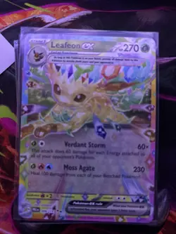 Pokemon TCG Leafeon EX Double Rare Holo Card 006/131 Prismatic Evolutions - Image 1