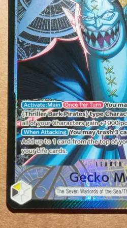 Gecko Moria OP14-080 Alt Art Leader One Piece Card Game - Image 4