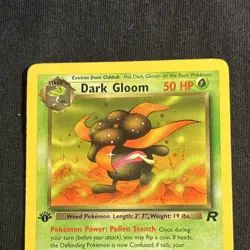 Dark Gloom 36/82 Team Rocket 1st Edition Uncommon 2000 Pokemon TCG Card English - Image 2