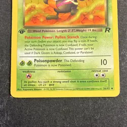 Dark Gloom 36/82 Team Rocket 1st Edition Uncommon 2000 Pokemon TCG Card English - Image 3