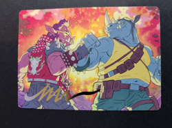 Bebop & Rocksteady (Gold Stamped) 29/54 Art Card MTG Ninja Turtles - Image 1